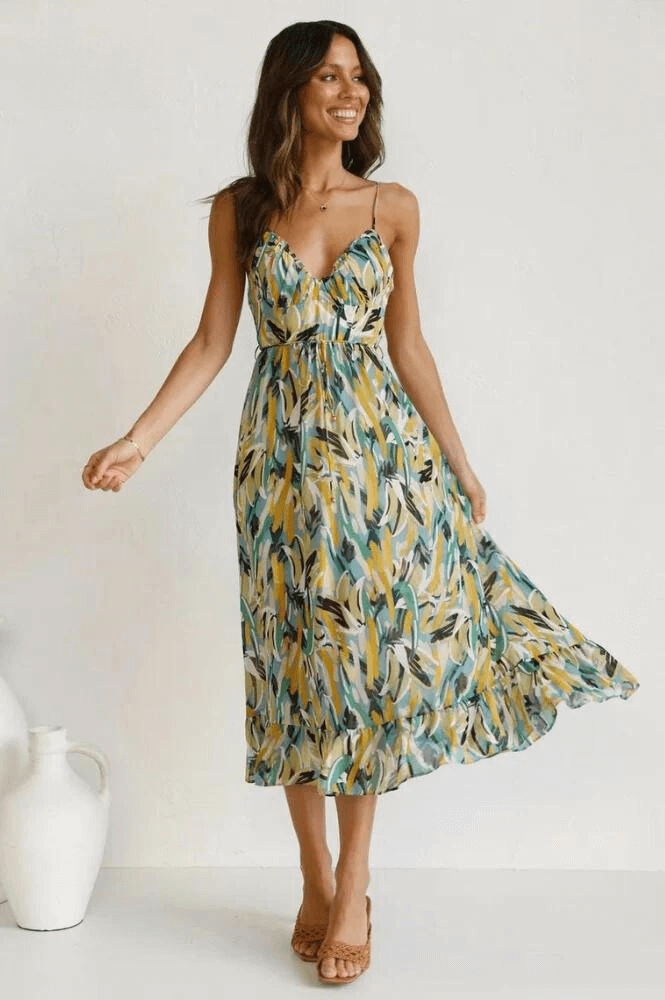 Bohemian Floral Summer Dress