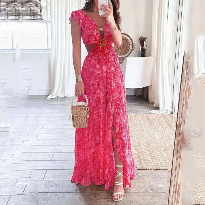 Floral V-Neck Dress