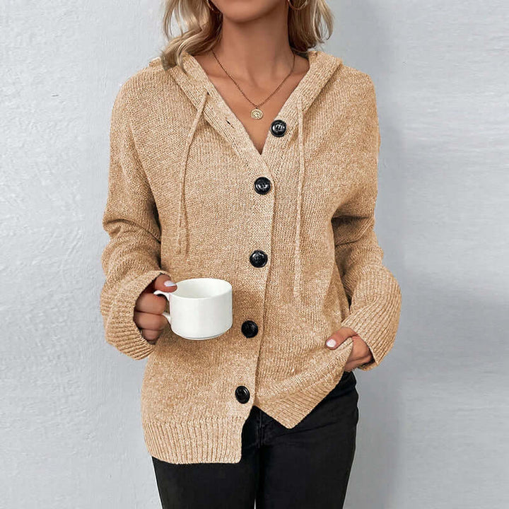 Women's Hooded Knitted Cardigan