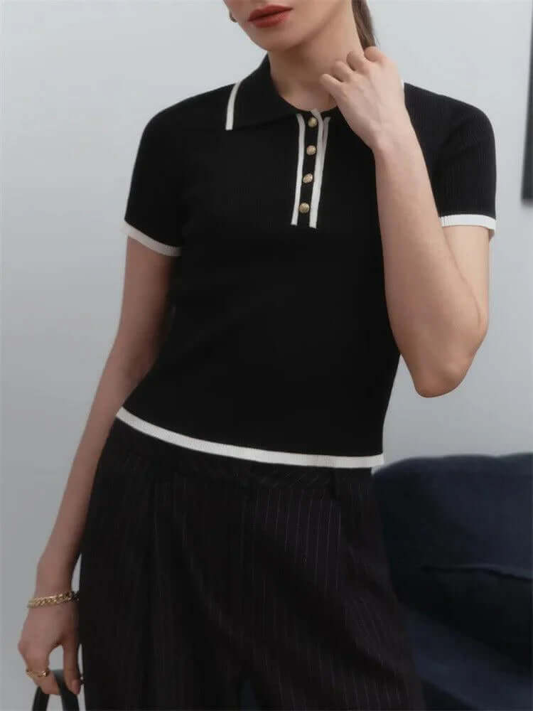 Knitted Polo Shirt