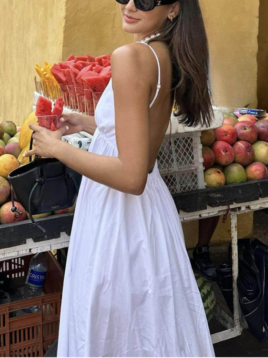 Women's Linen Midi Dress