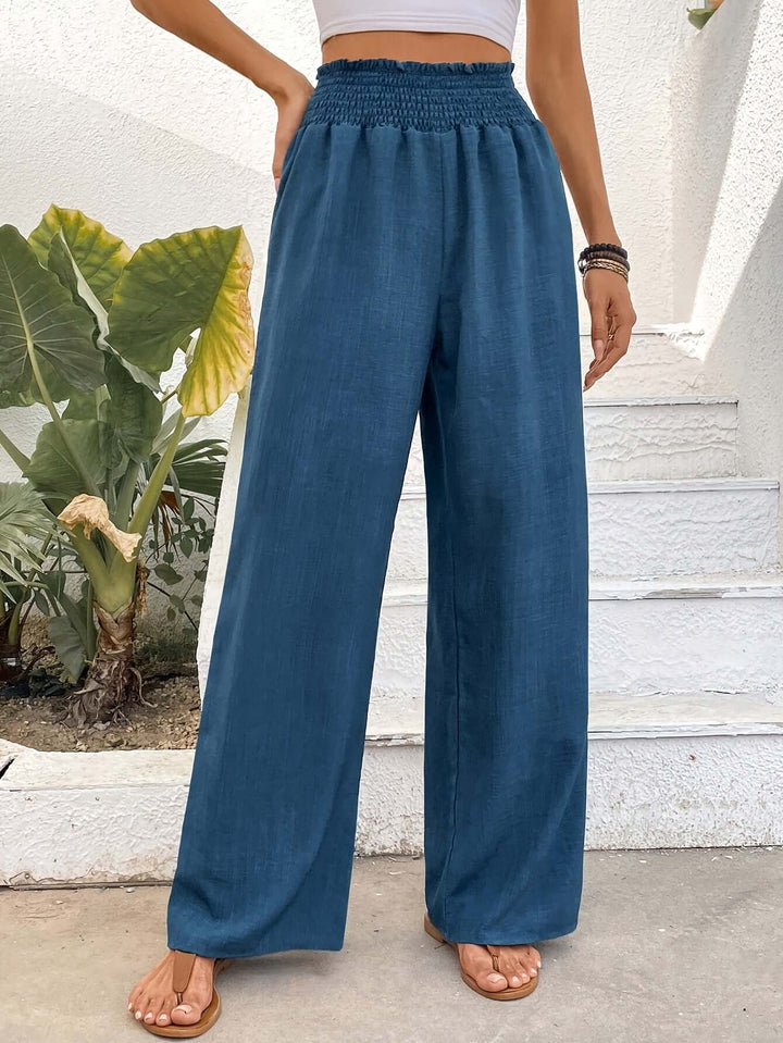 Women's High-Waisted Wide-Leg Pants