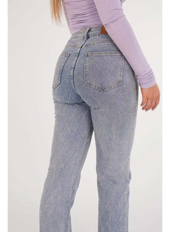 Women's Straight Leg Diamond Jeans