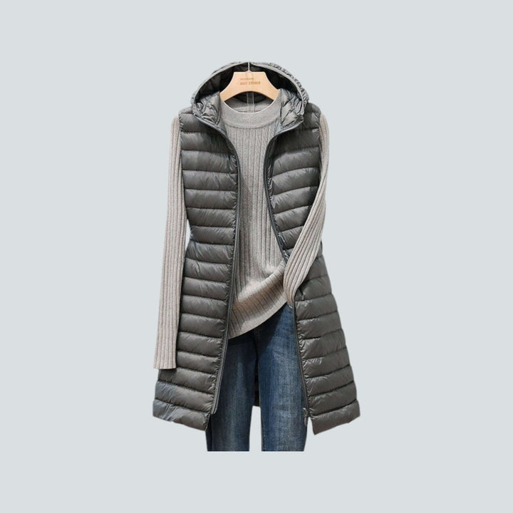 Women's Long Quilted Puffer Vest