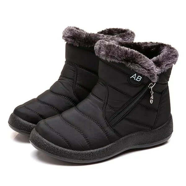 Women's Warm Winter Snow Boots with Fur Trim