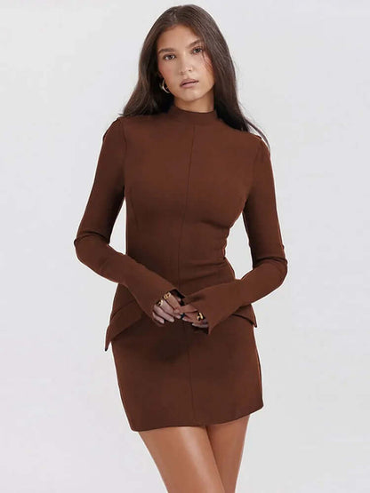 Women's Turtleneck Sweater Dress