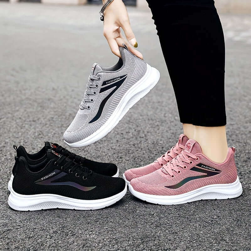 Women's Breathable Knitted Casual Sneakers