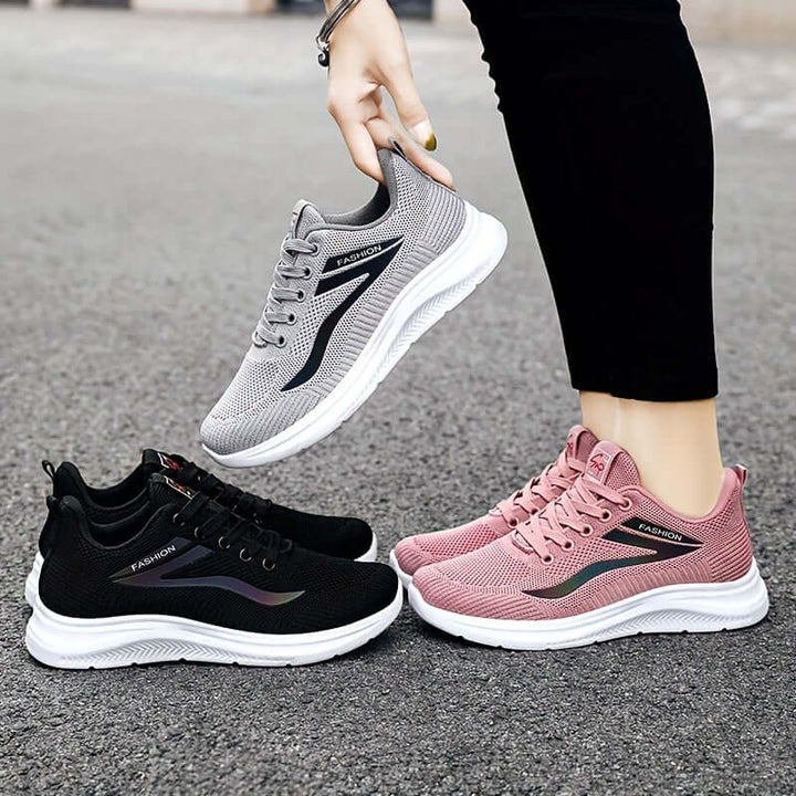 Women's Breathable Knitted Casual Sneakers