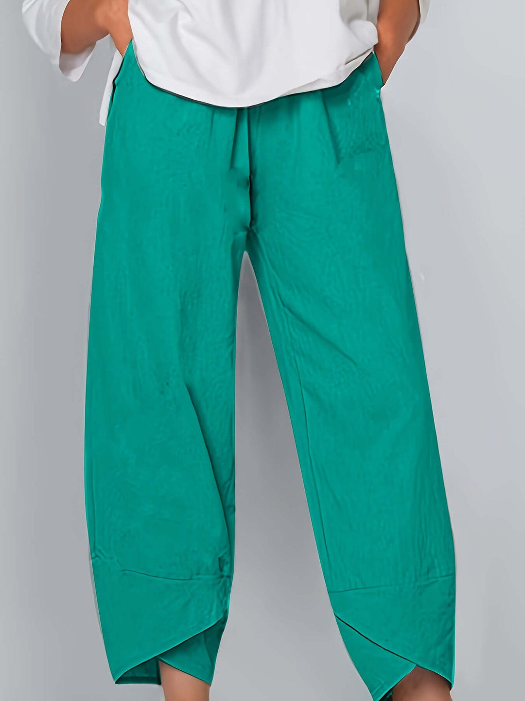 Women's Cropped Wide-Leg Trousers