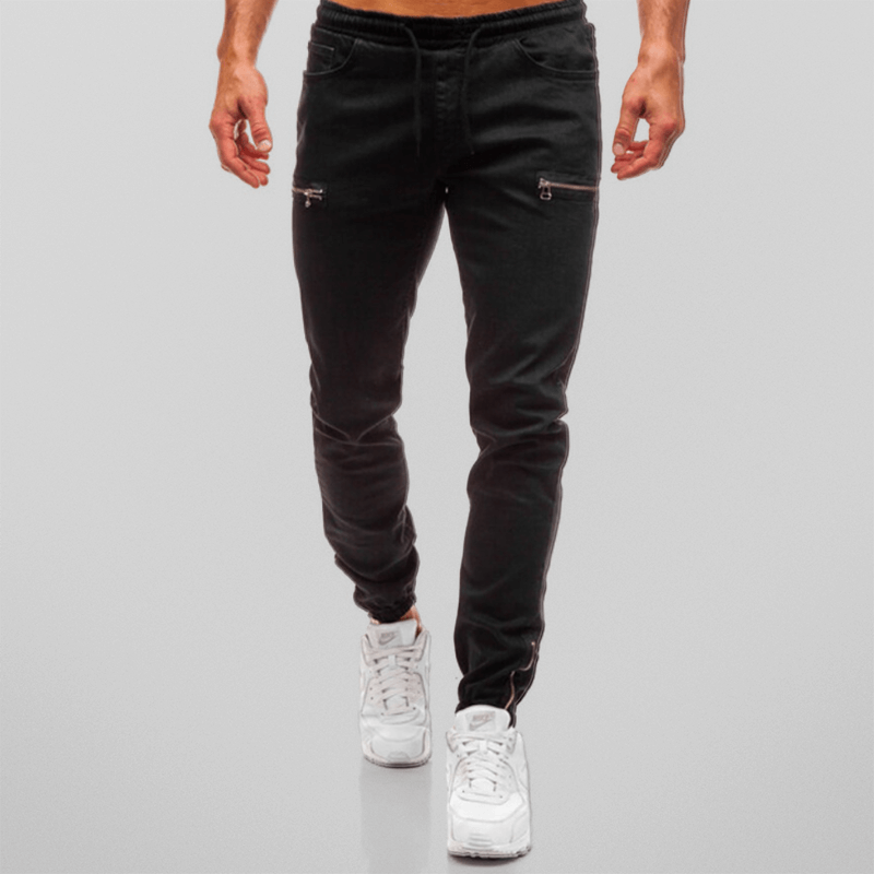 Men's Tapered Fit Stretch Denim Joggers