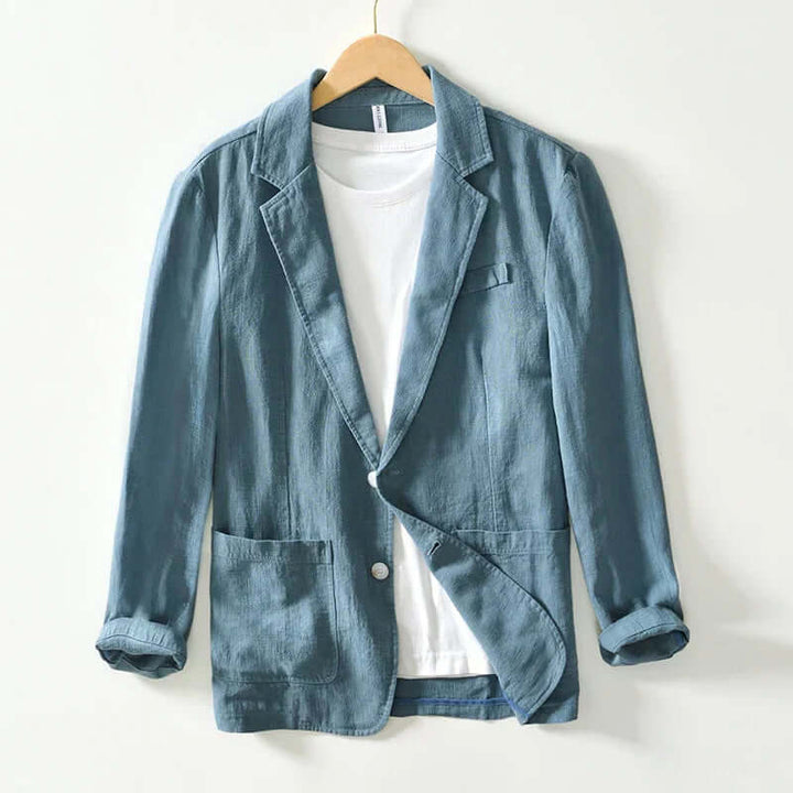 Men's Cotton Two-Button Blazer