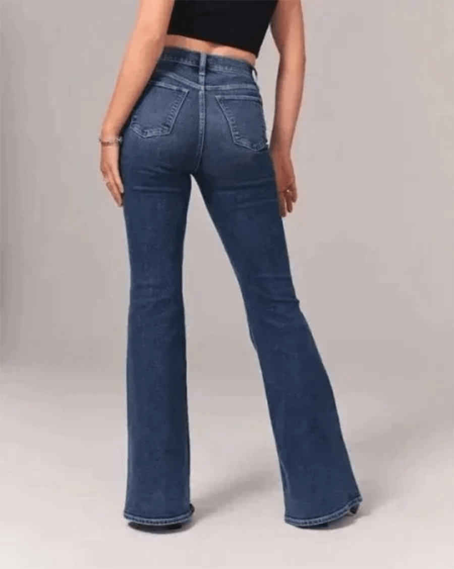 Women's Flared High-Waisted Jeans