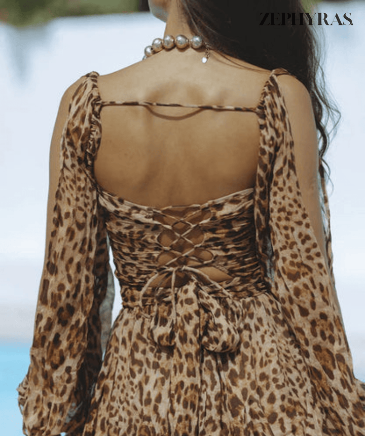 Women's Summer Dress with Open Sleeves