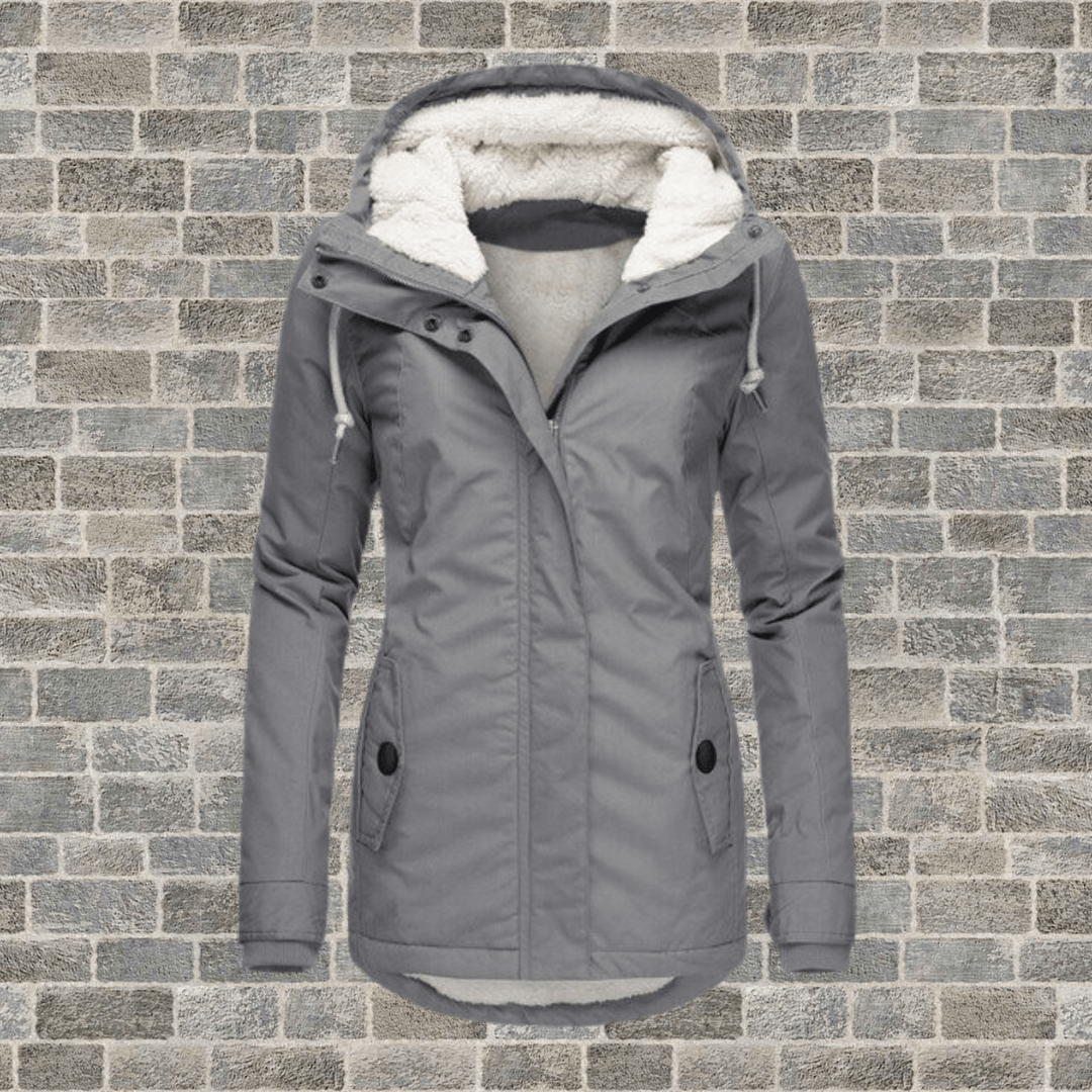 Women's Long Winter Coat with Luxurious Fur Lining