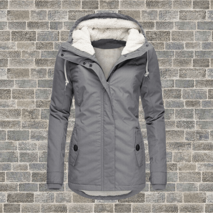 Women's Long Winter Coat with Luxurious Fur Lining