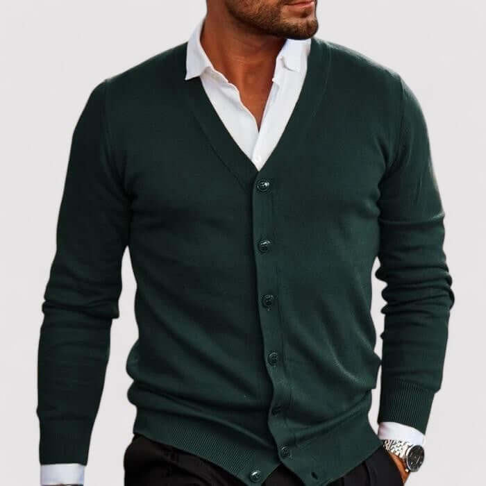 Men's Knitted Cardigan Sweater