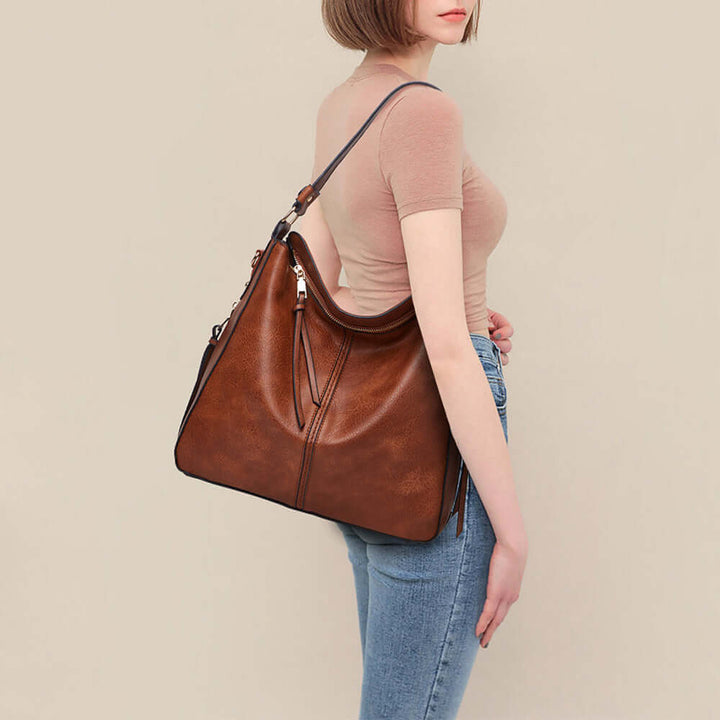 Large Leather Tote Bag for Women