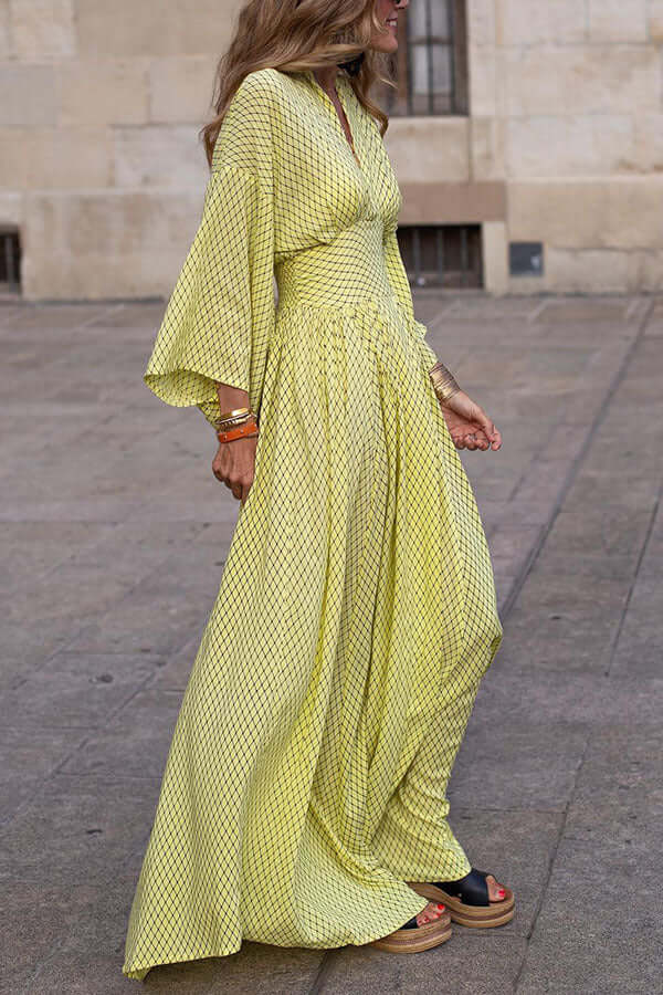 Women's Flowy V-Neck Dress