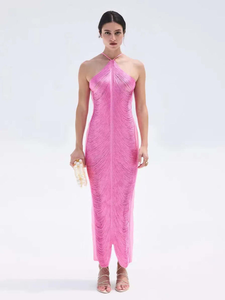 Women's Elegant Asymmetrical Fringe Summer Dress