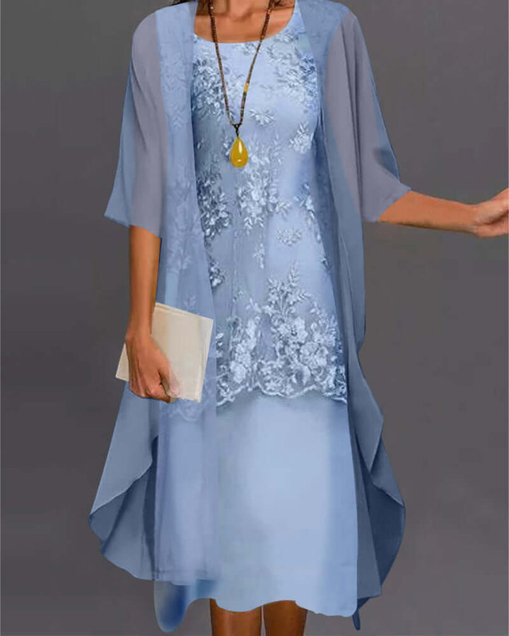 Two-Piece Chiffon Dress