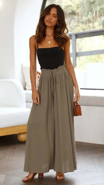 Women's Loose Fit Drawstring Trousers