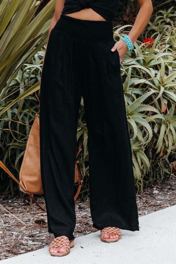 Women's Wide Leg Casual Trousers