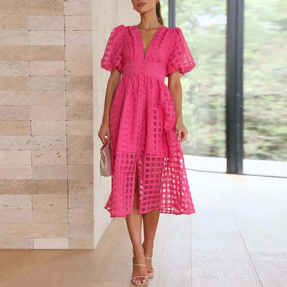 Women's Elegant Polyester Casual Dress