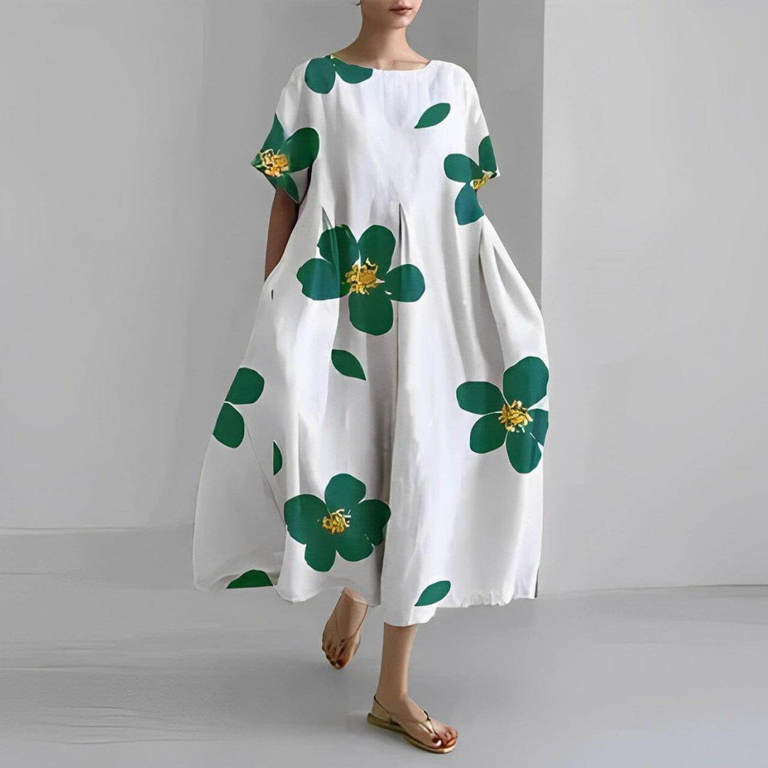 Women's Floral Casual Loose Swing Dress