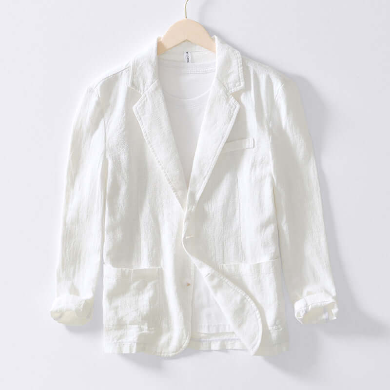 Men's Linen Jacket - Lightweight All-Season Blazer