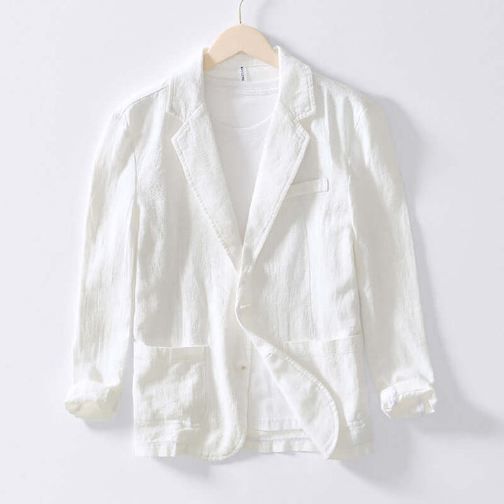 Men's Linen Jacket - Lightweight All-Season Blazer
