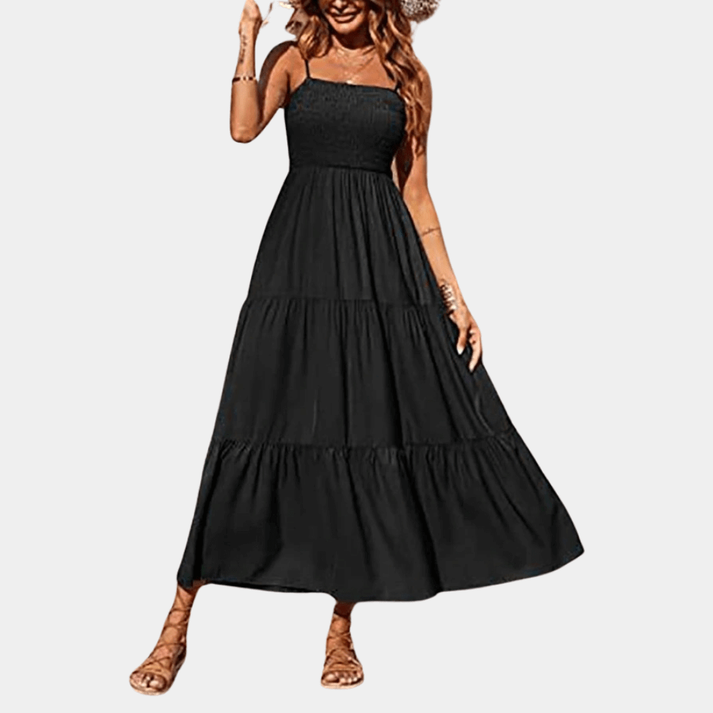 Women's Casual Layered Midi Dress