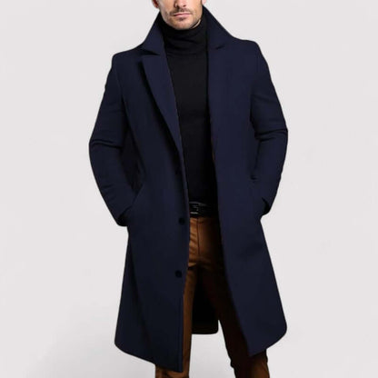 Men's Long Winter Wool Coat