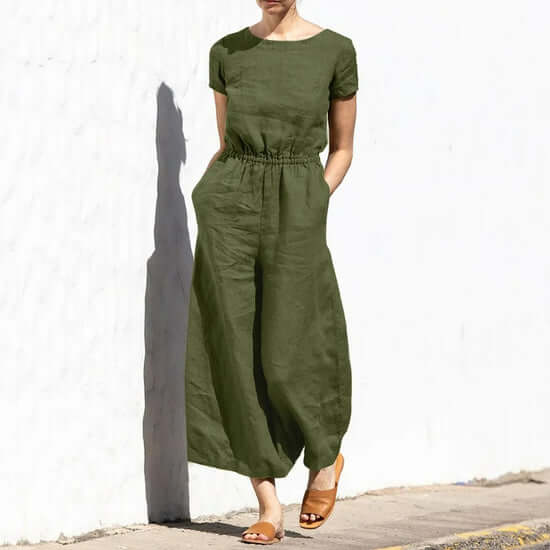 Sleeveless Women's Jumpsuit - Casual & Formal