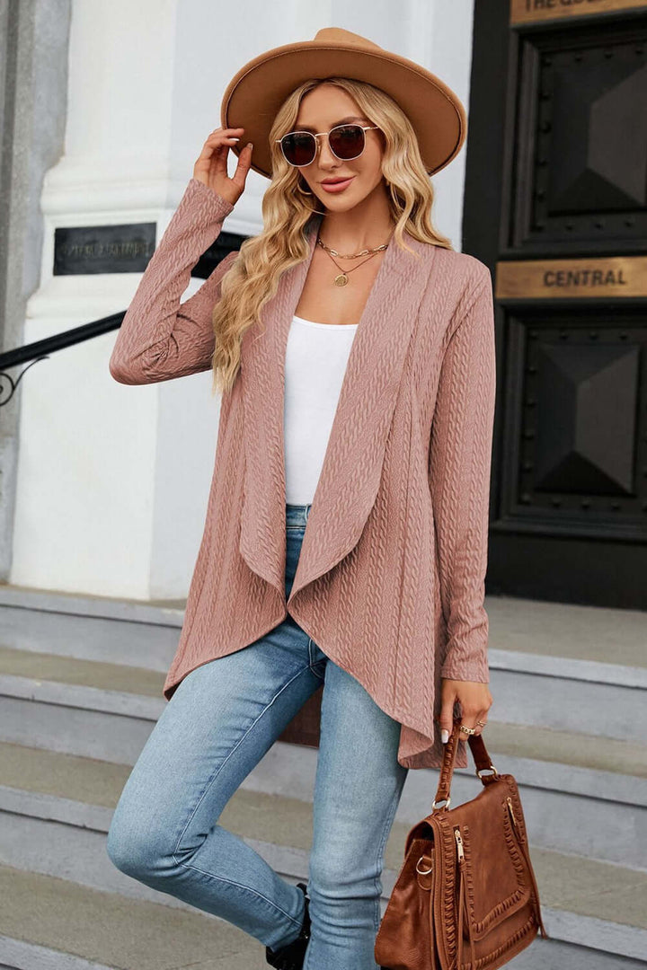 Women's Casual Longline Open Cardigan