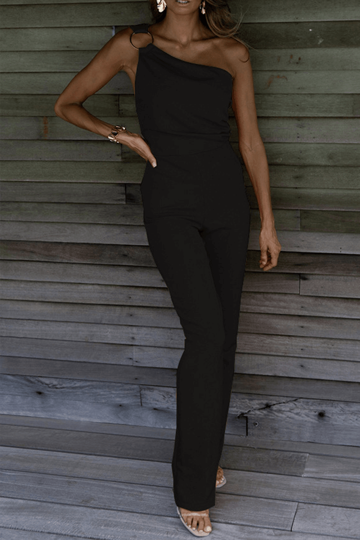 Elegant One-Shoulder Jumpsuit