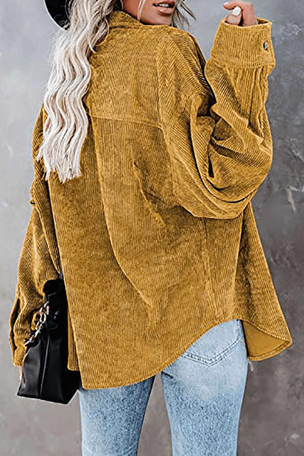 Women's Relaxed Fit Drop Shoulder Long Sleeve Shirt