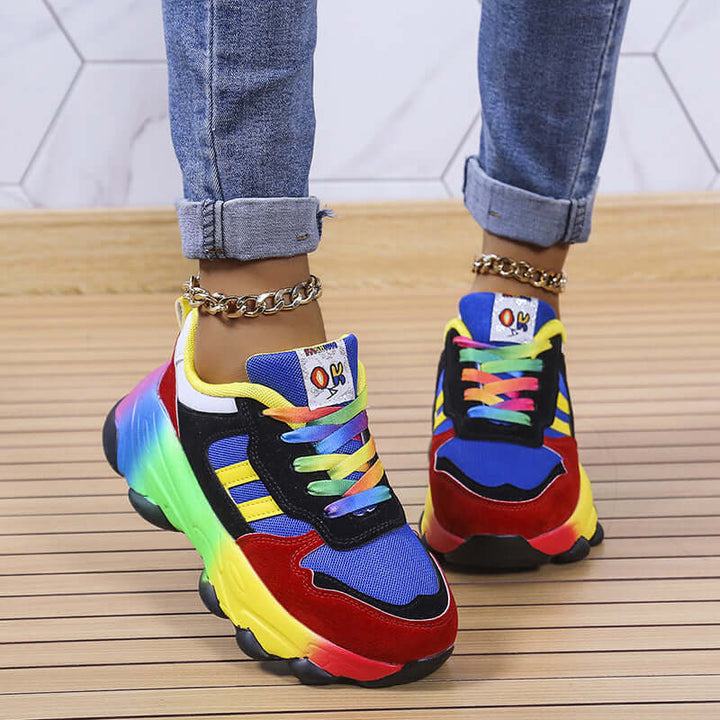 Women's Colorful Chunky Trainers