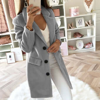 Women's Double Breasted Wool Coat