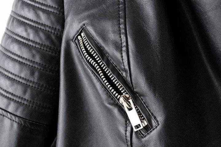Women's Classic Leather Biker Jacket