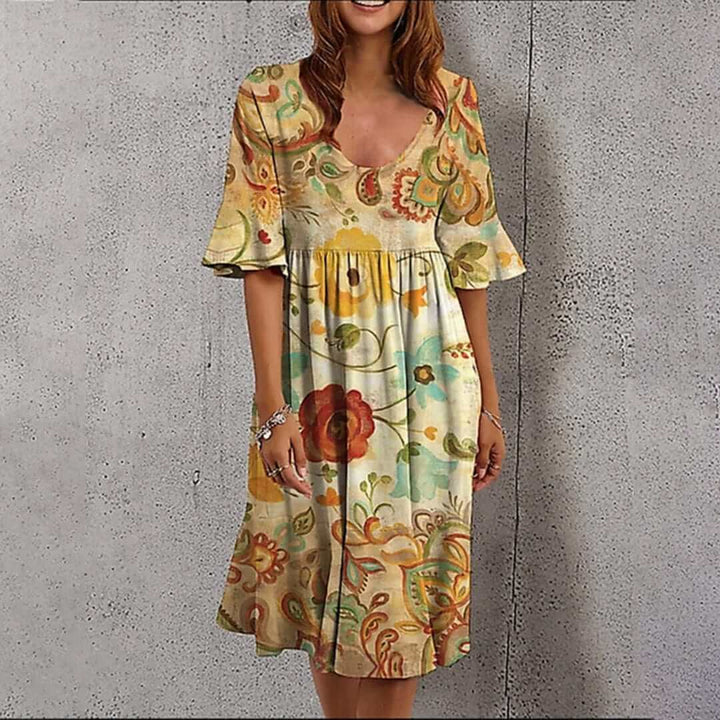 Women's Floral Summer Midi Dress