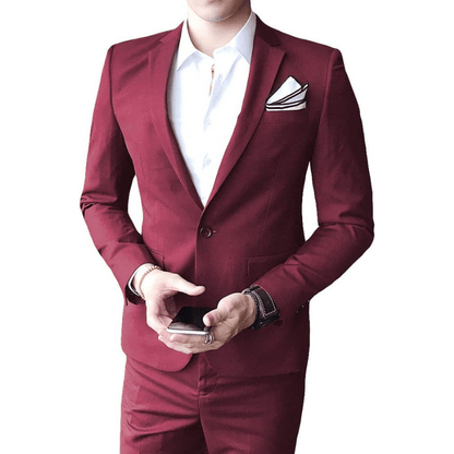 Men's Formal 2-Piece Suit - Tailored Fit