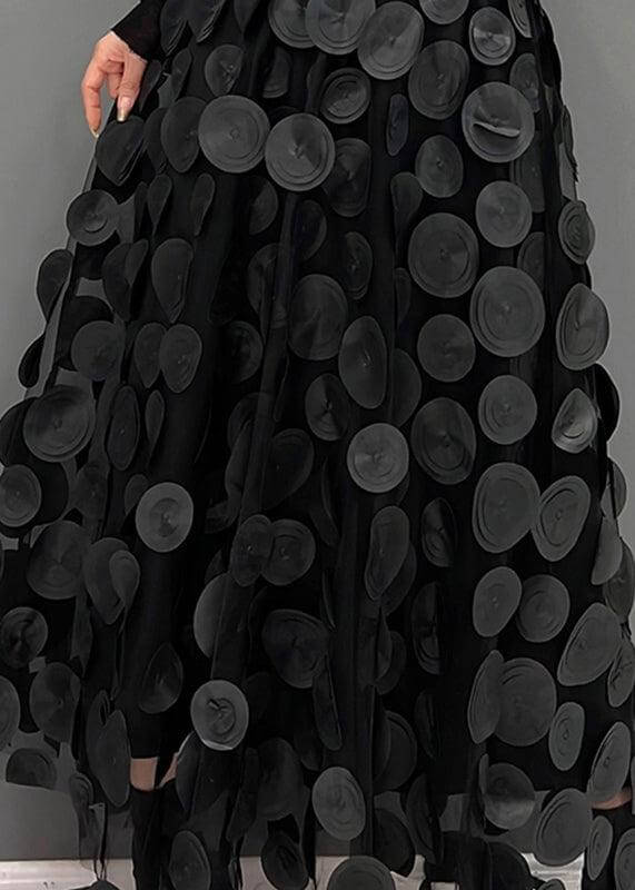 Women's Polka Dot Tulle Midi Skirt