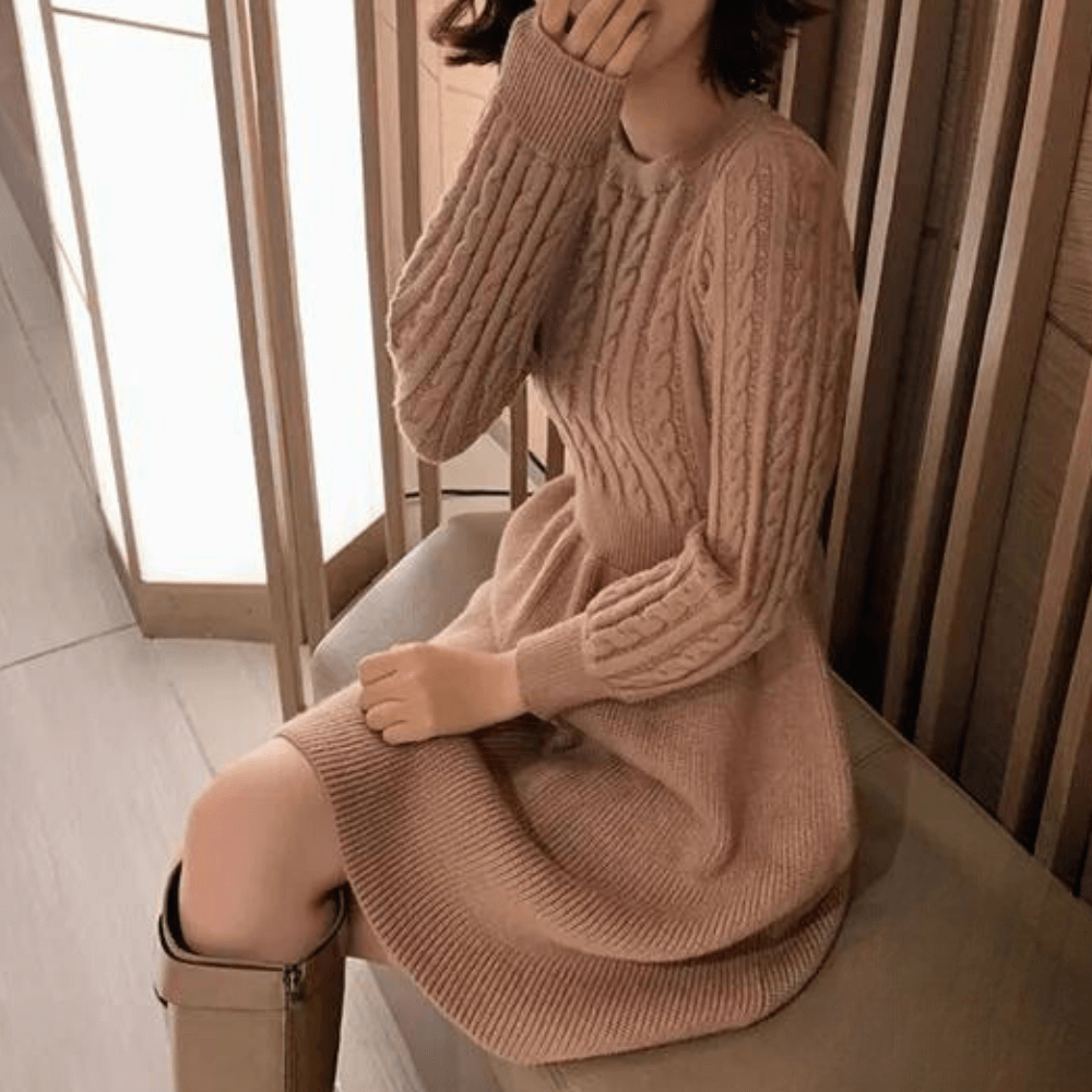 Women's Knitted Midi Dress
