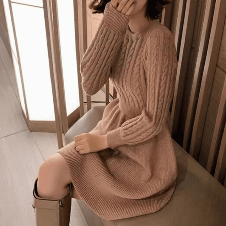 Women's Knitted Midi Dress