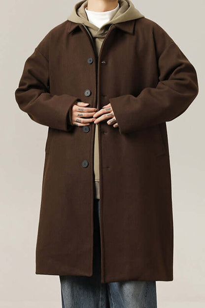 Men's Classic Oversized Wool Coat