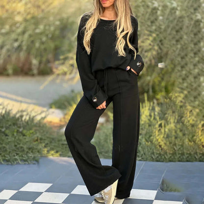 Women's Two-Piece Set - Breathable & Elegant