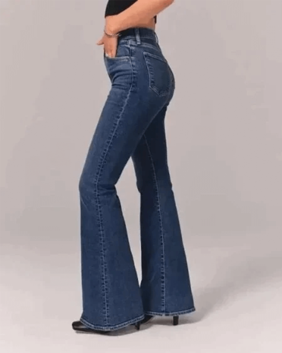 Women's Flared High-Waisted Jeans