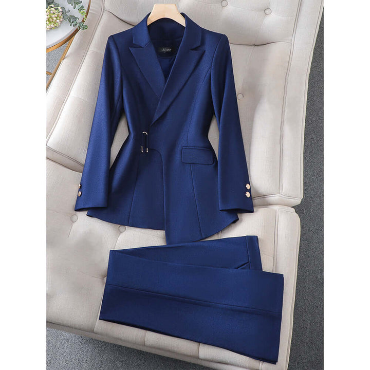 Women's Elegant Blazer and Trousers Set