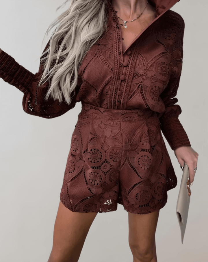 Women's Tweed Two-Piece Skirt Suit