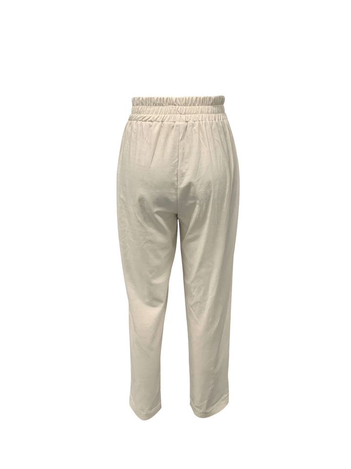 Women's Relaxed Fit Cotton Joggers - Drawstring - Cuffed